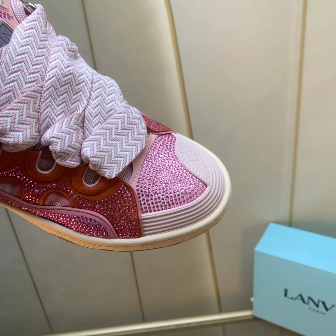 💰620. Lanvin LANVIN. 22 colors: nubuck fabric, breathable mesh, cowhide feet! Same style for men and women: sizes 35-46! High and low versions!